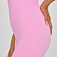 Фотография Комбинезон в рубчик укороченный  розовый