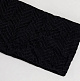 Изображение Повязка на голову фигурное плетение черный