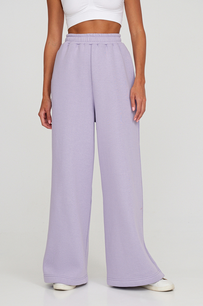 Фотография Свободные брюки с карманами лиловый