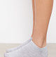 Изображение Короткие носки из лиосела светло-серый меланж