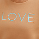 Изображение Толстовка с вышивкой love корица