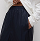Фото Свободные брюки из гладкой ткани с карманами flower power черный